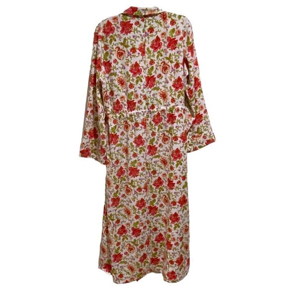 SOMETHING NAVY Maxi Cover-Up Wrap in Red Poppy Gina Floral Size M - Picture 8 of 13